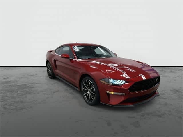 2023 Ford Mustang EcoBoost Premium Rapid Red Metallic Tinted Clearcoat at Mac Haik Ford