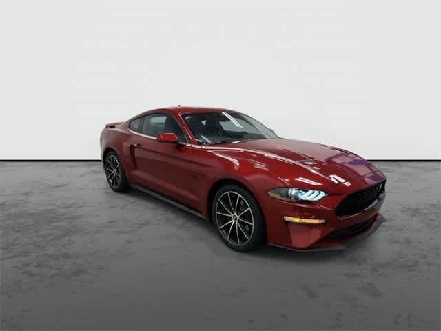 2023 Ford Mustang EcoBoost Premium Rapid Red Metallic Tinted Clearcoat at Mac Haik Ford