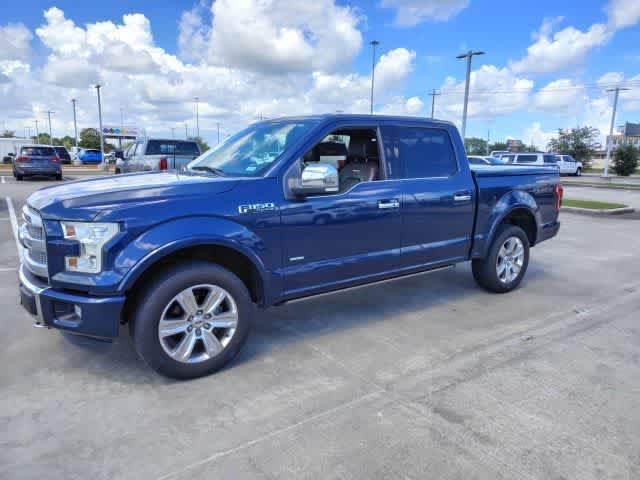 2015 Ford F-150 Platinum Blue Jeans Metallic at Tomball Ford