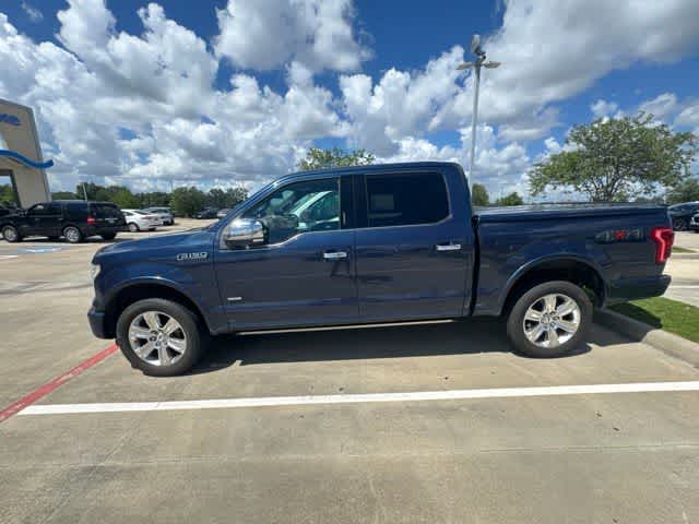 2015 Ford F-150 Platinum Blue Jeans Metallic at Tomball Ford