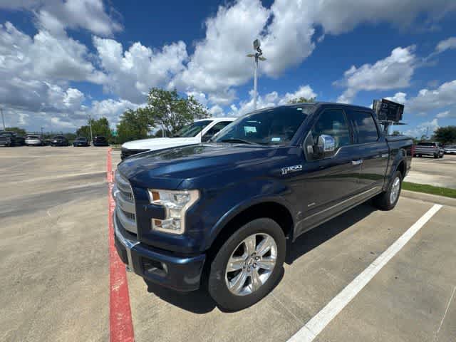 2015 Ford F-150 Platinum Blue Jeans Metallic at Tomball Ford