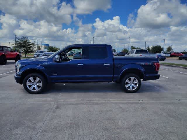 2015 Ford F-150 Platinum Blue Jeans Metallic at Tomball Ford