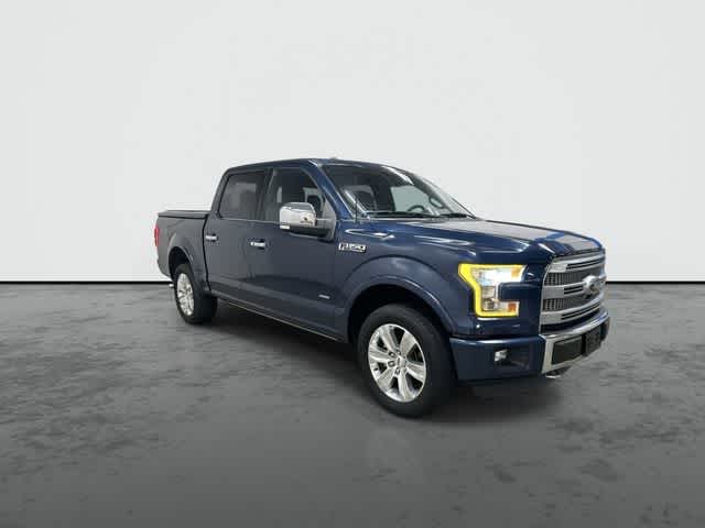 2015 Ford F-150 Platinum Blue Jeans Metallic at Tomball Ford
