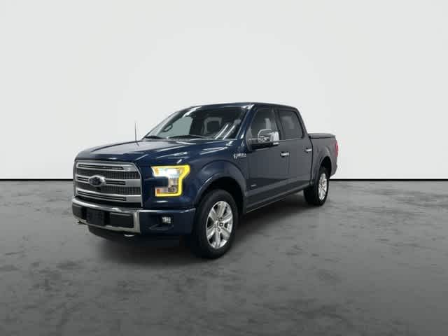 2015 Ford F-150 Platinum Blue Jeans Metallic at Tomball Ford