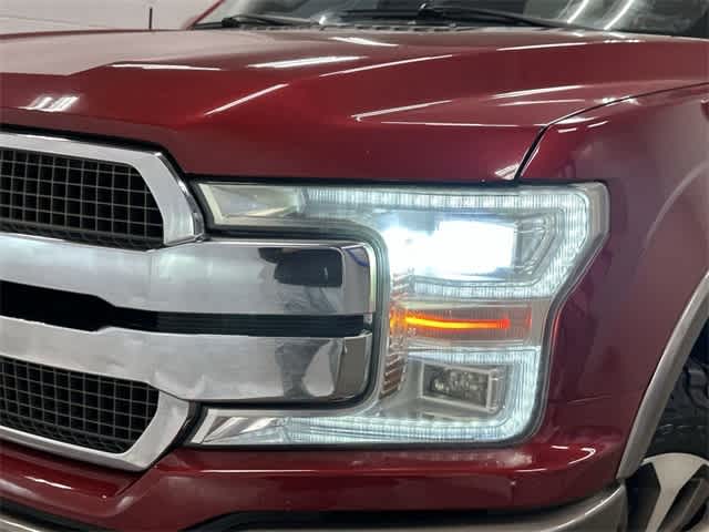 2018 Ford F-150 King Ranch Ruby Red Metallic Tinted Clearcoat/Stone Gray at Mac Haik Ford