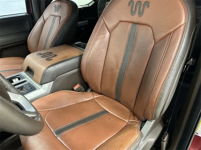 2018 Ford F-150 King Ranch Ruby Red Metallic Tinted Clearcoat/Stone Gray at Mac Haik Ford