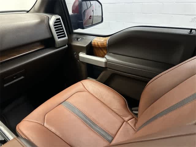 2018 Ford F-150 King Ranch Ruby Red Metallic Tinted Clearcoat/Stone Gray at Mac Haik Ford