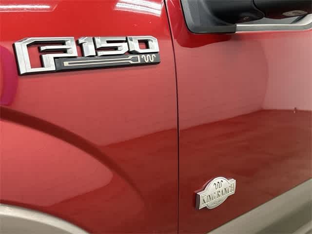 2018 Ford F-150 King Ranch Ruby Red Metallic Tinted Clearcoat/Stone Gray at Mac Haik Ford