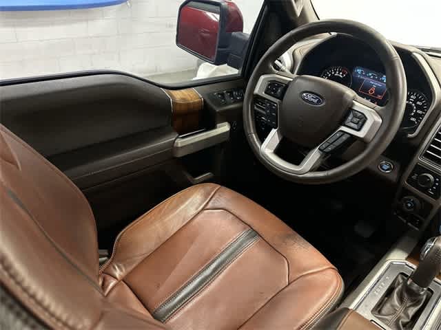 2018 Ford F-150 King Ranch Ruby Red Metallic Tinted Clearcoat/Stone Gray at Mac Haik Ford