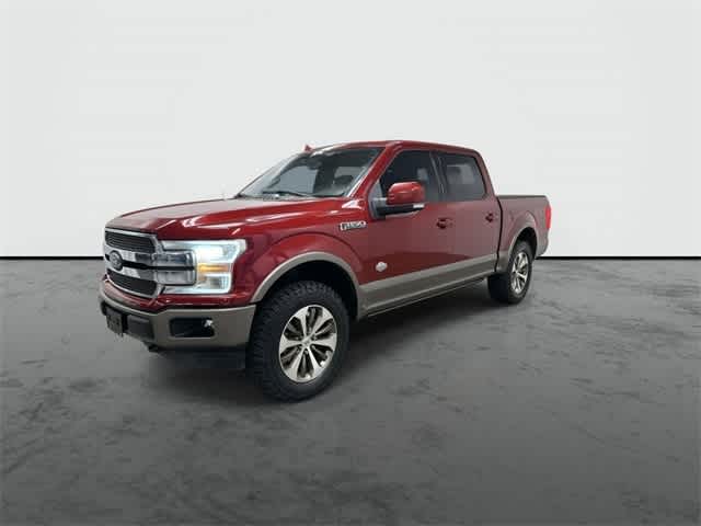 2018 Ford F-150 King Ranch Ruby Red Metallic Tinted Clearcoat/Stone Gray at Mac Haik Ford