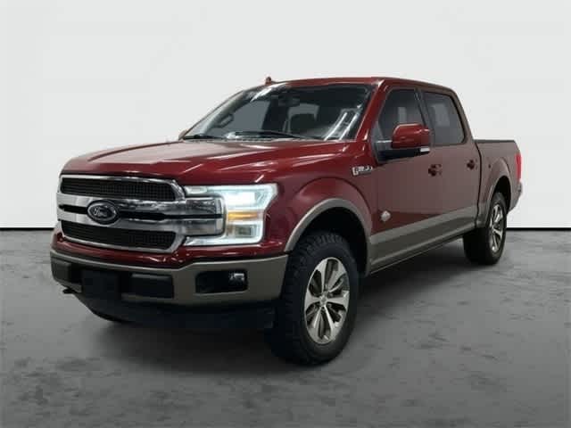 2018 Ford F-150 King Ranch Ruby Red Metallic Tinted Clearcoat/Stone Gray at Mac Haik Ford