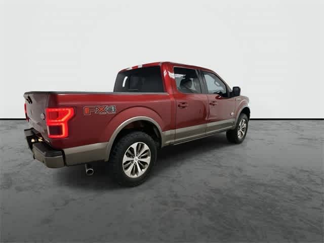 2018 Ford F-150 King Ranch Ruby Red Metallic Tinted Clearcoat/Stone Gray at Mac Haik Ford
