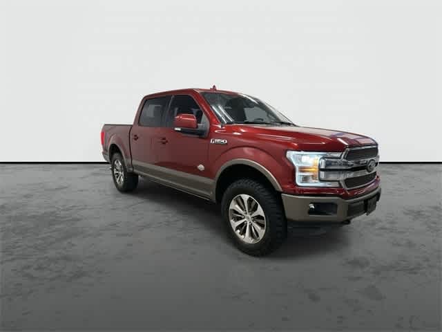 2018 Ford F-150 King Ranch Ruby Red Metallic Tinted Clearcoat/Stone Gray at Mac Haik Ford