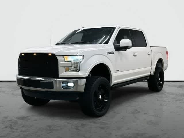 2015 Ford F-150 Lariat White Platinum Metallic Tri-Coat at Tomball Ford