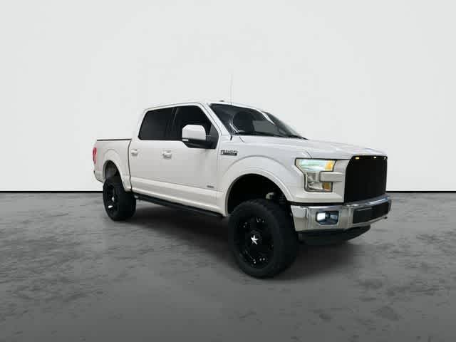 2015 Ford F-150 Lariat White Platinum Metallic Tri-Coat at Tomball Ford