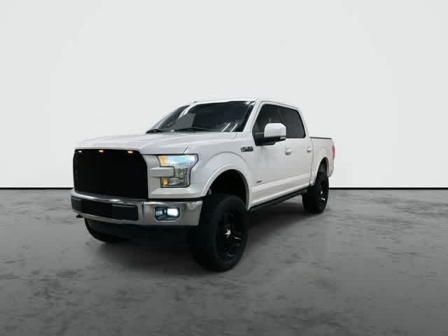 2015 Ford F-150 Lariat White Platinum Metallic Tri-Coat at Tomball Ford
