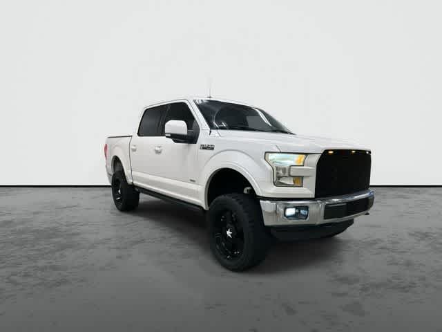 2015 Ford F-150 Lariat White Platinum Metallic Tri-Coat at Tomball Ford