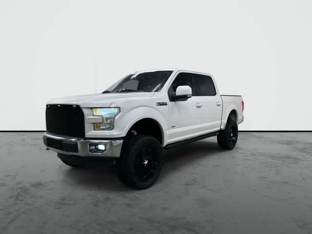 2015 Ford F-150 Lariat White Platinum Metallic Tri-Coat at Tomball Ford