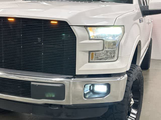2015 Ford F-150 Lariat White Platinum Metallic Tri-Coat at Tomball Ford