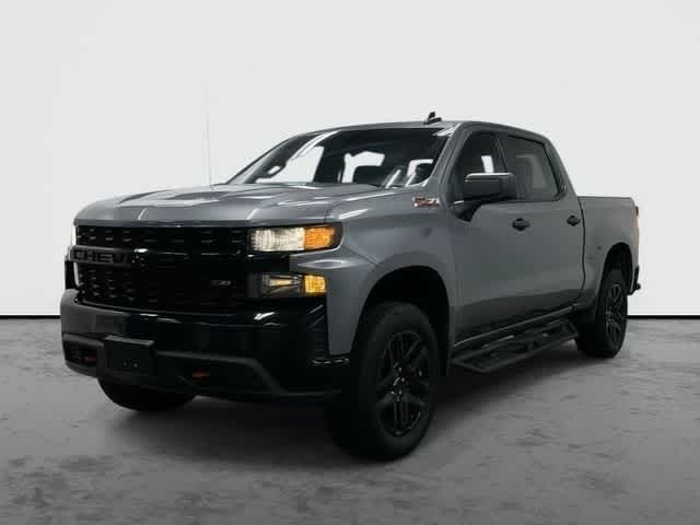 2021 Chevrolet Silverado 1500 Custom Trail Boss Satin Steel Metallic at AutoNation Ford Gulf Fwy