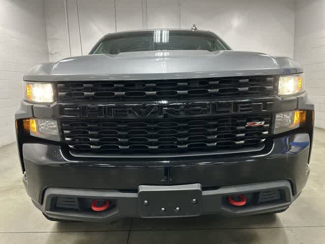 2021 Chevrolet Silverado 1500 Custom Trail Boss Satin Steel Metallic at AutoNation Ford Gulf Fwy