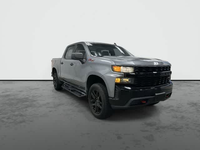 2021 Chevrolet Silverado 1500 Custom Trail Boss Satin Steel Metallic at AutoNation Ford Gulf Fwy