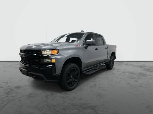 2021 Chevrolet Silverado 1500 Custom Trail Boss Satin Steel Metallic at AutoNation Ford Gulf Fwy