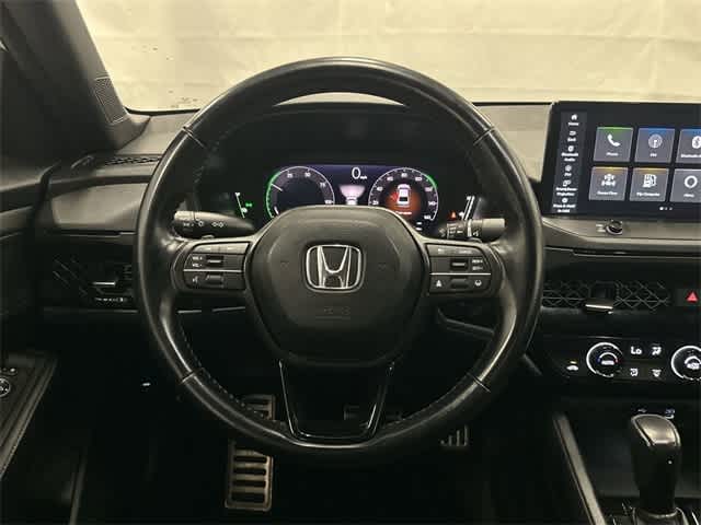 2023 Honda Accord Hybrid Sport Platinum White Pearl at AutoNation Chrysler Jeep Dodge Ram Spring