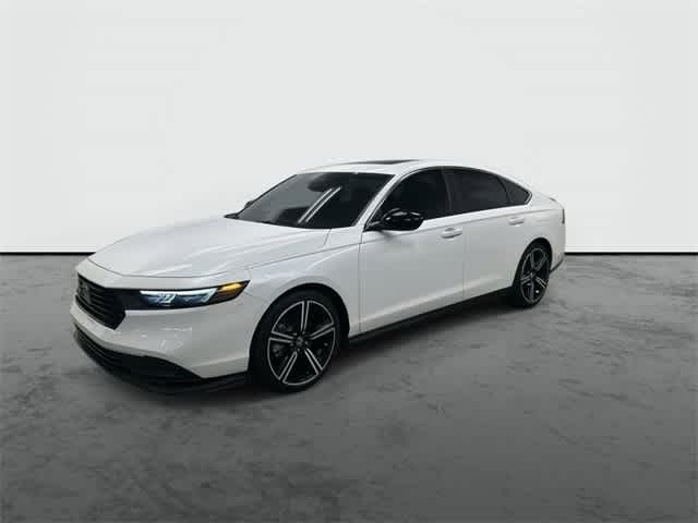 2023 Honda Accord Hybrid Sport Platinum White Pearl at AutoNation Chrysler Jeep Dodge Ram Spring