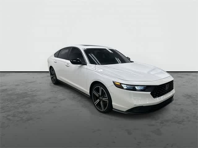 2023 Honda Accord Hybrid Sport Platinum White Pearl at AutoNation Chrysler Jeep Dodge Ram Spring