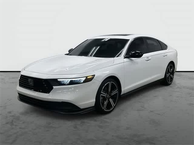 2023 Honda Accord Hybrid Sport Platinum White Pearl at AutoNation Chrysler Jeep Dodge Ram Spring