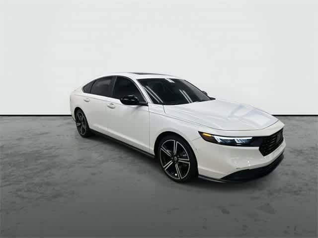 2023 Honda Accord Hybrid Sport Platinum White Pearl at AutoNation Chrysler Jeep Dodge Ram Spring