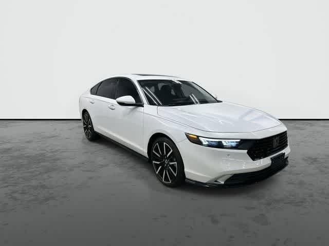 2024 Honda Accord Hybrid Touring Platinum White Pearl at AutoNation Chevrolet Gulf Fwy