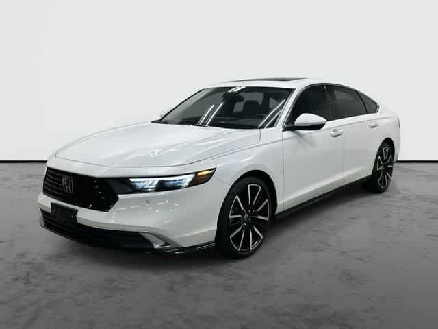 2024 Honda Accord Hybrid Touring Platinum White Pearl at AutoNation Chevrolet Gulf Fwy