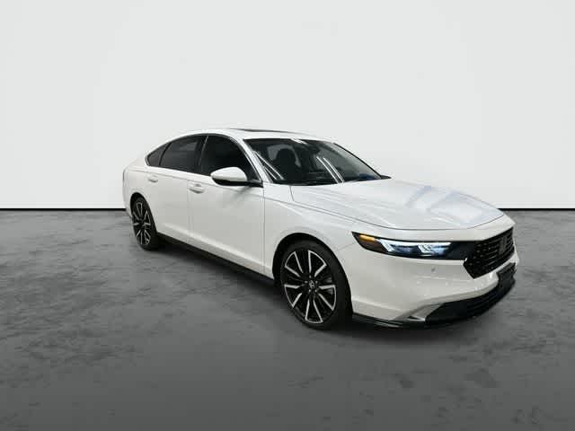 2024 Honda Accord Hybrid Touring Platinum White Pearl at AutoNation Chevrolet Gulf Fwy