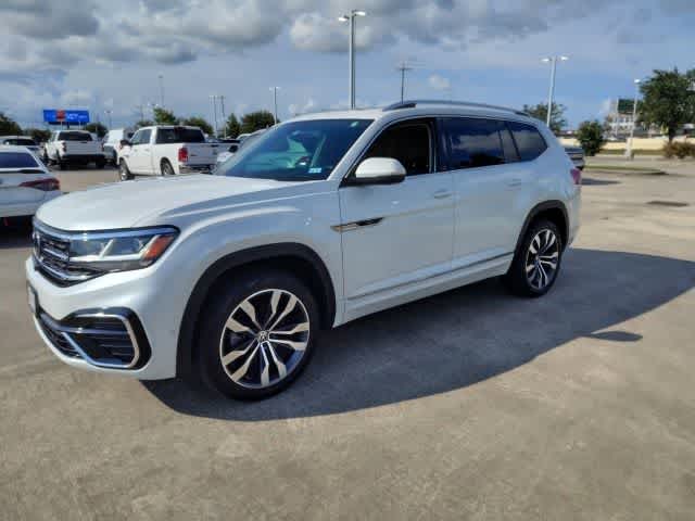 2023 Volkswagen Atlas 3.6L V6 SEL Premium R-Line Opal White Pearl at AutoNation Chevrolet Gulf Fwy