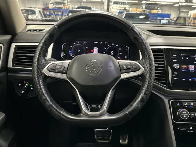 2023 Volkswagen Atlas 3.6L V6 SEL Premium R-Line Opal White Pearl at Tomball Ford