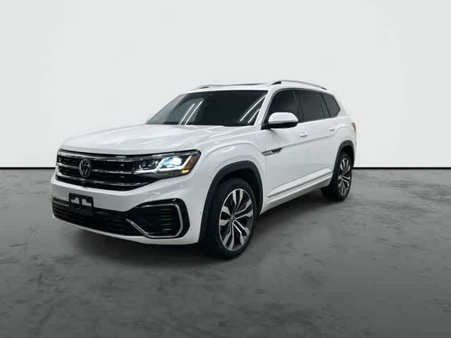 2023 Volkswagen Atlas 3.6L V6 SEL Premium R-Line Opal White Pearl at Tomball Ford