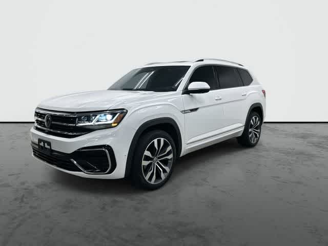 2023 Volkswagen Atlas 3.6L V6 SEL Premium R-Line Opal White Pearl at Tomball Ford
