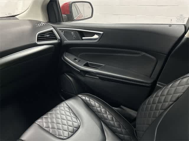 2024 Ford Edge Titanium Rapid Red Metallic Tinted Clearcoat at AutoNation USA Katy