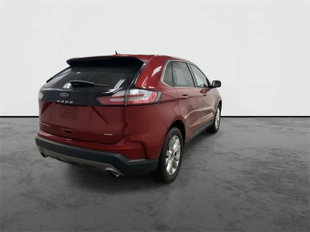 2024 Ford Edge Titanium Rapid Red Metallic Tinted Clearcoat at AutoNation USA Katy