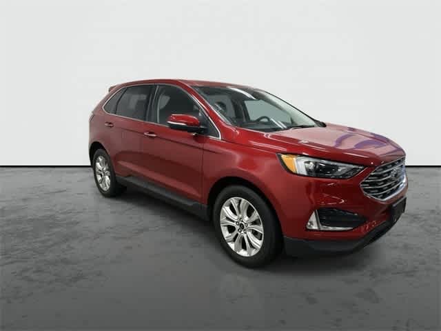 2024 Ford Edge Titanium Rapid Red Metallic Tinted Clearcoat at AutoNation USA Katy