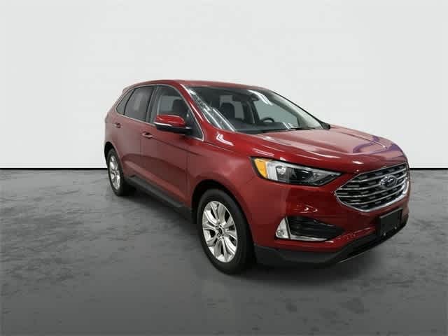 2024 Ford Edge Titanium Rapid Red Metallic Tinted Clearcoat at AutoNation USA Katy