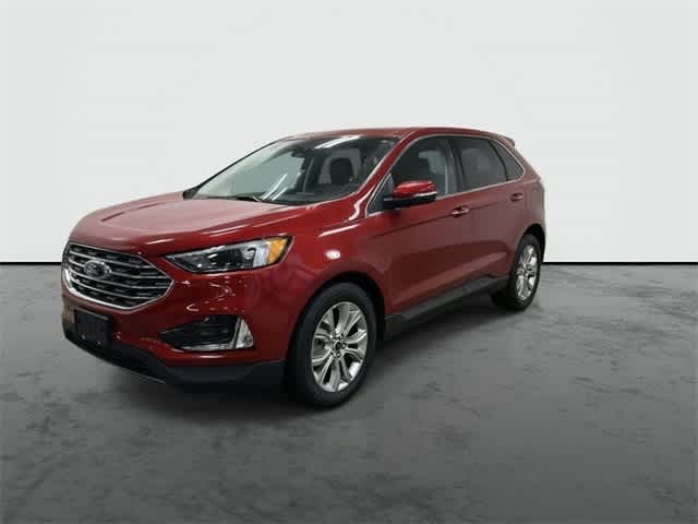 2024 Ford Edge Titanium Rapid Red Metallic Tinted Clearcoat at AutoNation USA Katy