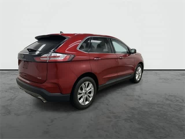 2024 Ford Edge Titanium Rapid Red Metallic Tinted Clearcoat at AutoNation USA Katy