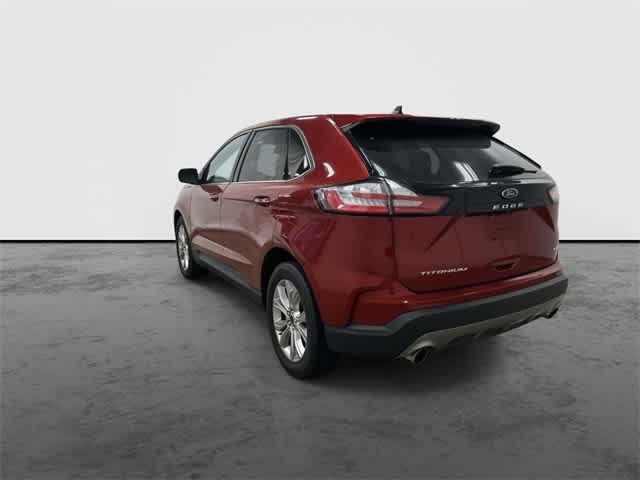 2024 Ford Edge Titanium Rapid Red Metallic Tinted Clearcoat at AutoNation USA Katy