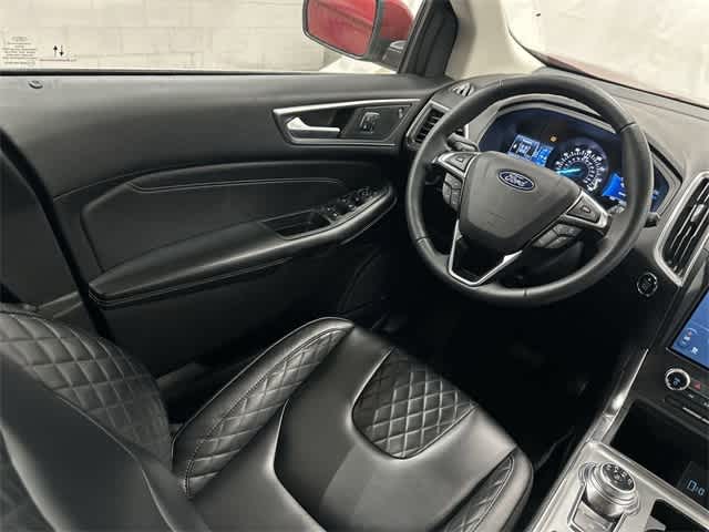 2024 Ford Edge Titanium Rapid Red Metallic Tinted Clearcoat at AutoNation USA Katy