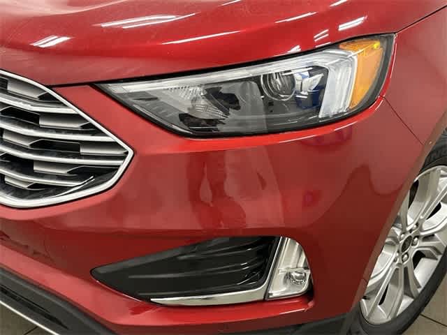 2024 Ford Edge Titanium Rapid Red Metallic Tinted Clearcoat at AutoNation USA Katy