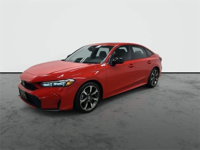 2025 Honda Civic Hybrid Sport Touring Rallye Red at Honda of Clear Lake