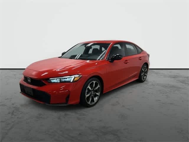 2025 Honda Civic Hybrid Sport Touring Rallye Red at Honda of Clear Lake